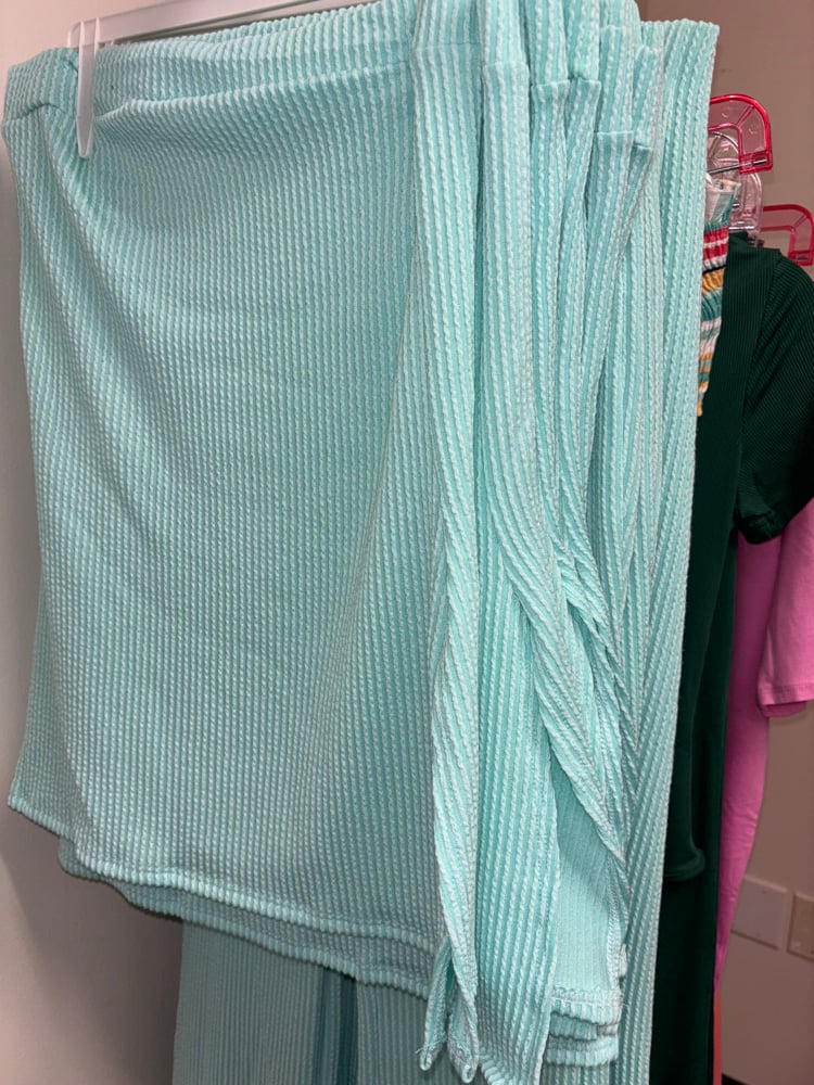 Aqua Tube Top Set SMALL (GREAT STRETCH) SEE PICS FOR COLOR Image 2