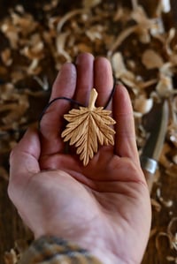 Image 4 of   Maple Leaf Pendant Necklace 