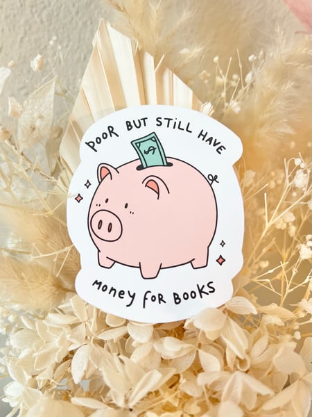 Image of Money For Books Vinyl Sticker