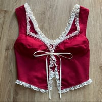 Image 1 of Red “Juliet” Top