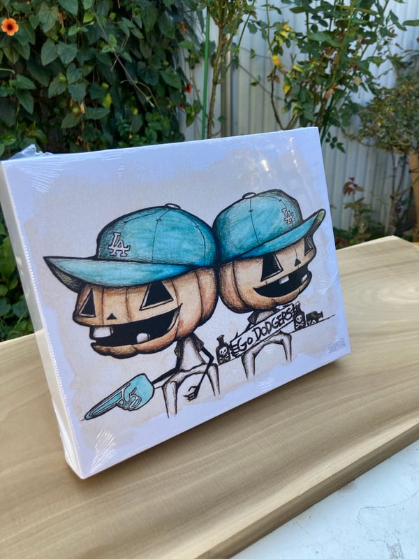 Image of "Dodger Fans" Canvas Print