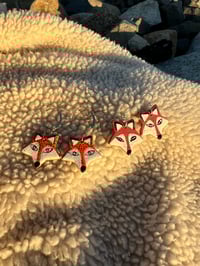 Image 2 of RED FOX EARRINGS