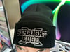 Black West Coast “Straight Edge" Logo Knit Hat With Cuff