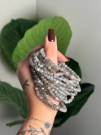 Image 1 of FACETED LABRADORITE BEADED BRACELETS 4MM