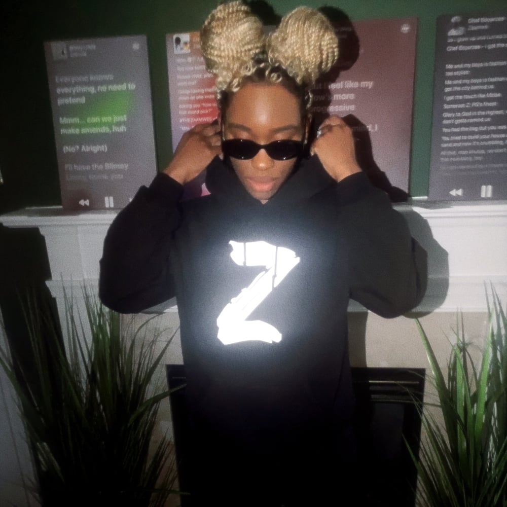 Image of “Z-Money” Hoodie in Black and 3M