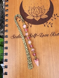 Image 1 of Beaded bookmark- Blooming Heart