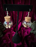 Raccoon Claw  - Earrings in Glass Globe