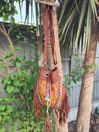 Image 1 of Evie Bag - Brown and purple dets