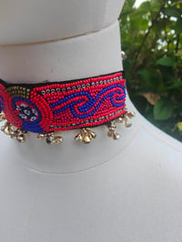 Image 2 of Festie choker -red beading