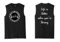 men’s black tank