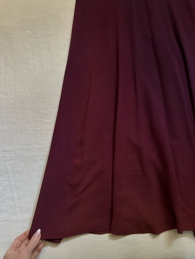 late 1960s BIBA London plum ombre halter dress maxi