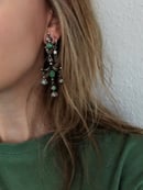 Image 4 of Emerald Valley Turquoise Statement Earrings