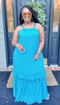 Image 3 of Laci Maxi Dress (Blue) 