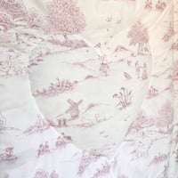 Image 4 of Made to Order - Vintage Laura Ashley Pink Children's Toile Mini Eiderdown £210
