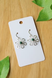 Image 4 of Silver Flower Earrings (3 pairs available)