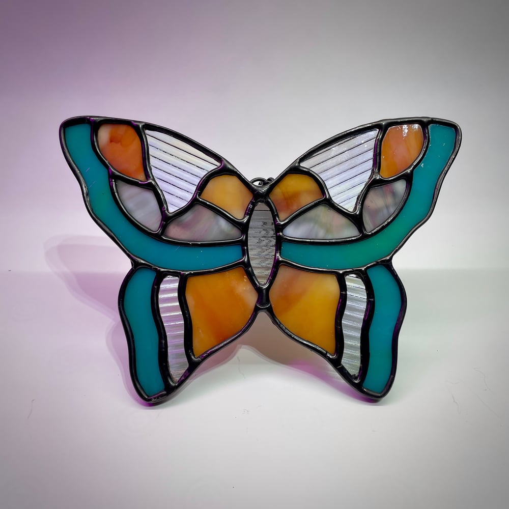 Image of Prismatic Butterfly- Teal