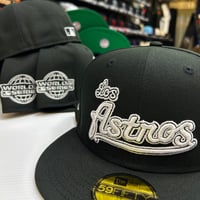 Image 1 of New Era 59Fifty Black- White Los 