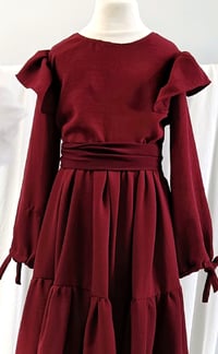 Image 2 of Girls photoshooting dress Suzie | size 116/122(EU) | 4-6 years | burgundy 