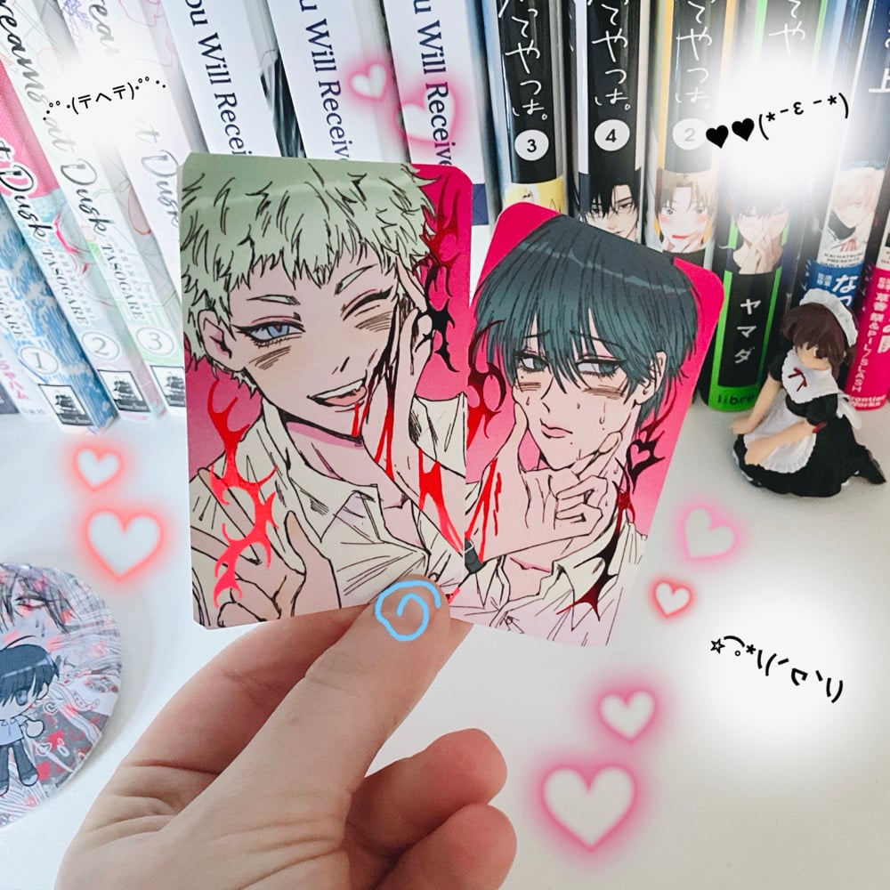 Image of The Summer Hikaru Died Photocards + Badge Bundle 