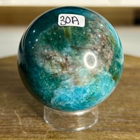 Image 1 of Blue Apatite Sphere (30A)