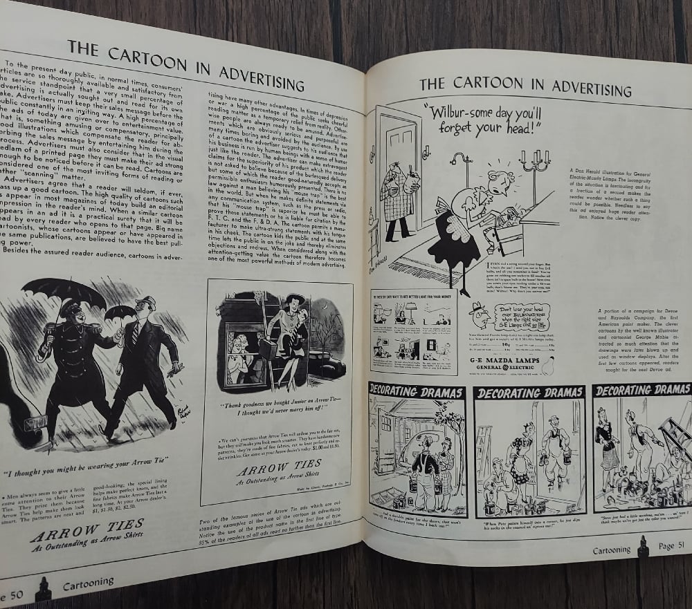 The “All American” Art – Cartooning, by Higgins Ink Co.