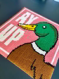 Image 4 of Ay up Duck needlepoint kit 