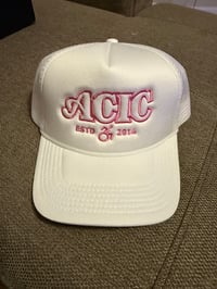 ACIC White/Pink Trucker