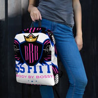 Image 1 of BOSSFITTED White Neon Pink and Blue Backpack