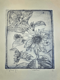 Image 3 of "Sunflowers" on Paper