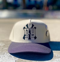 Image 1 of “New York New York” SnapBack Cream Grey Brim