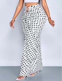 Image 2 of Polka ruched skirt