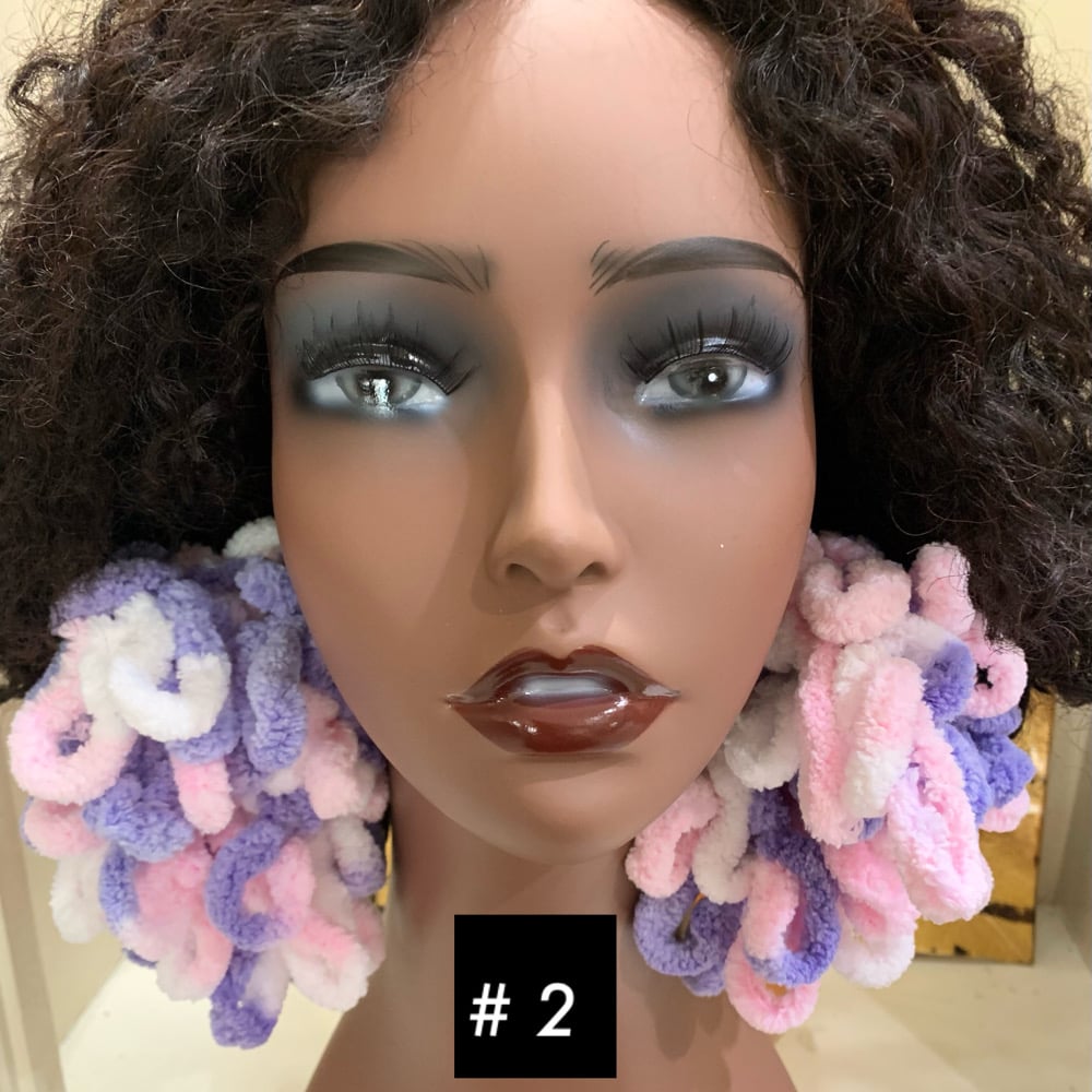 Image of Curly Gurl Puff Earrings 
