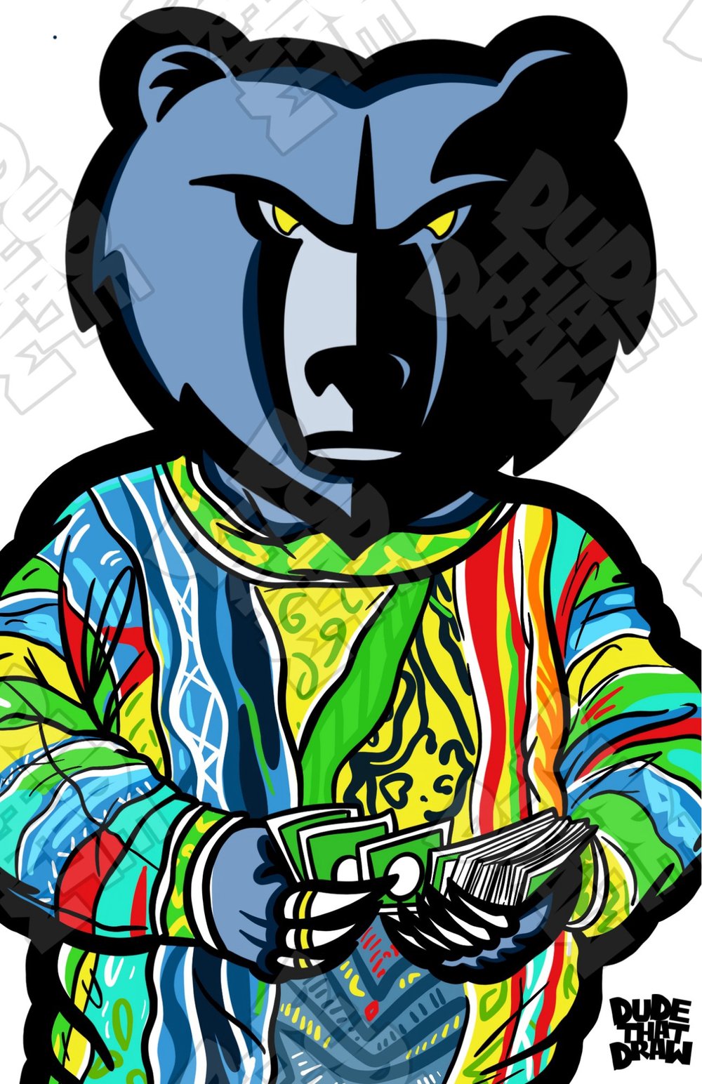 Notorious Grizz Print