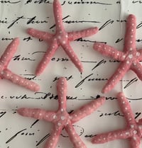 Image 1 of Spun cotton pink starfish ornament