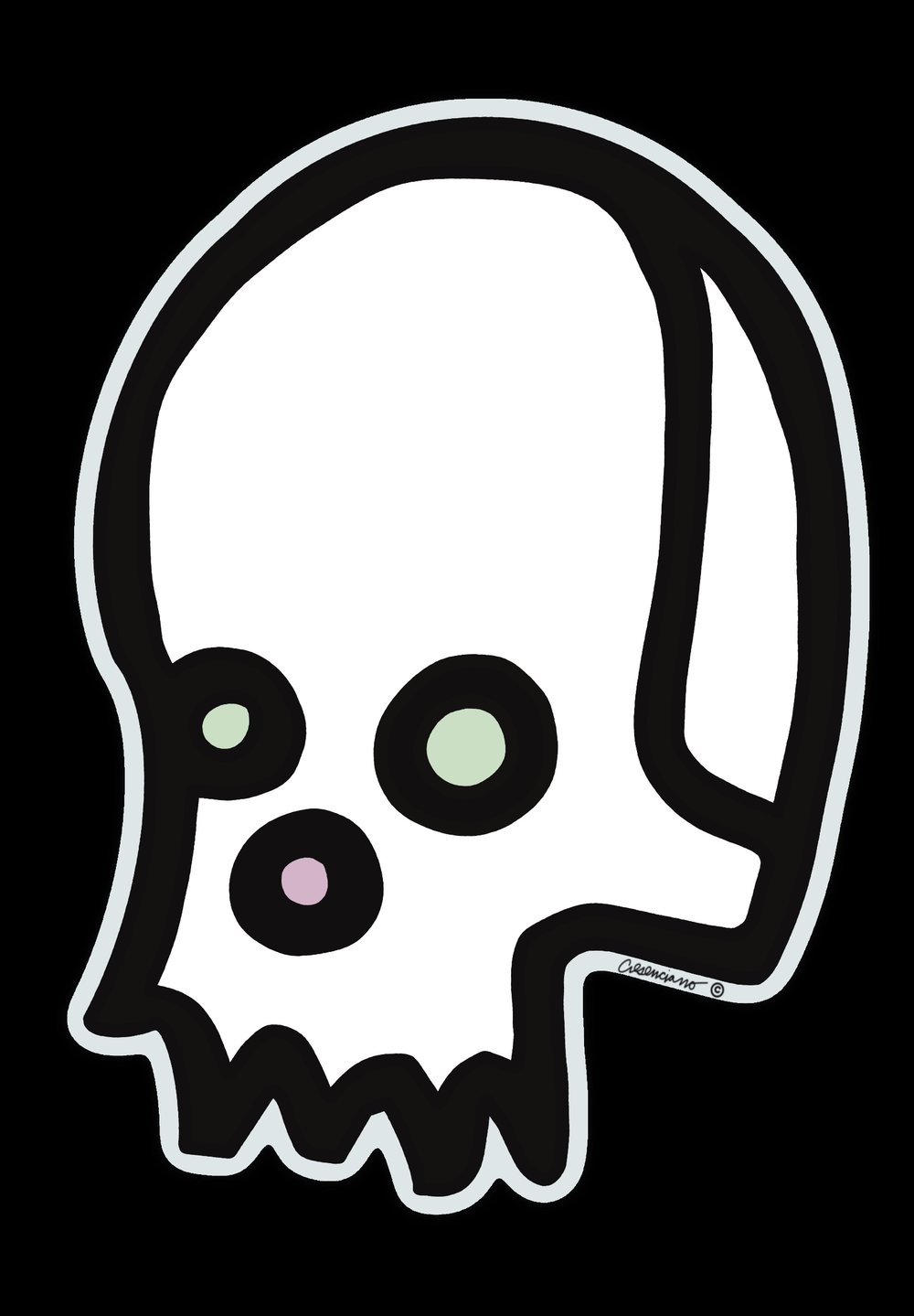 Image of  CELEBRITY SKULL STICKER 