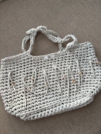 Image 1 of Palm Tote Bag🤍🐚🥥
