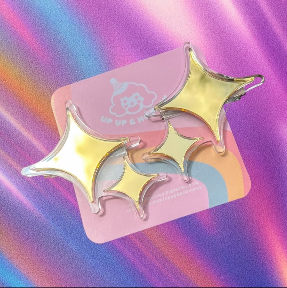 Image of Gold Glint Clips