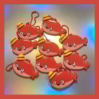 Image 3 of Handmade Pirate Crew Fish Keychain