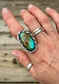 Image 2 of Masons Pass Turquoise Heavy Twist Ring 