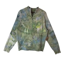 Image 2 of ♻️ UPCYCLED M Men's 100% Cotton Quarter Zip in Sublime Ice Dye