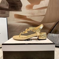 Image 2 of C Heeled Sandals - Gold