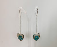 Image 2 of Forget Me Not Silver Dangles 