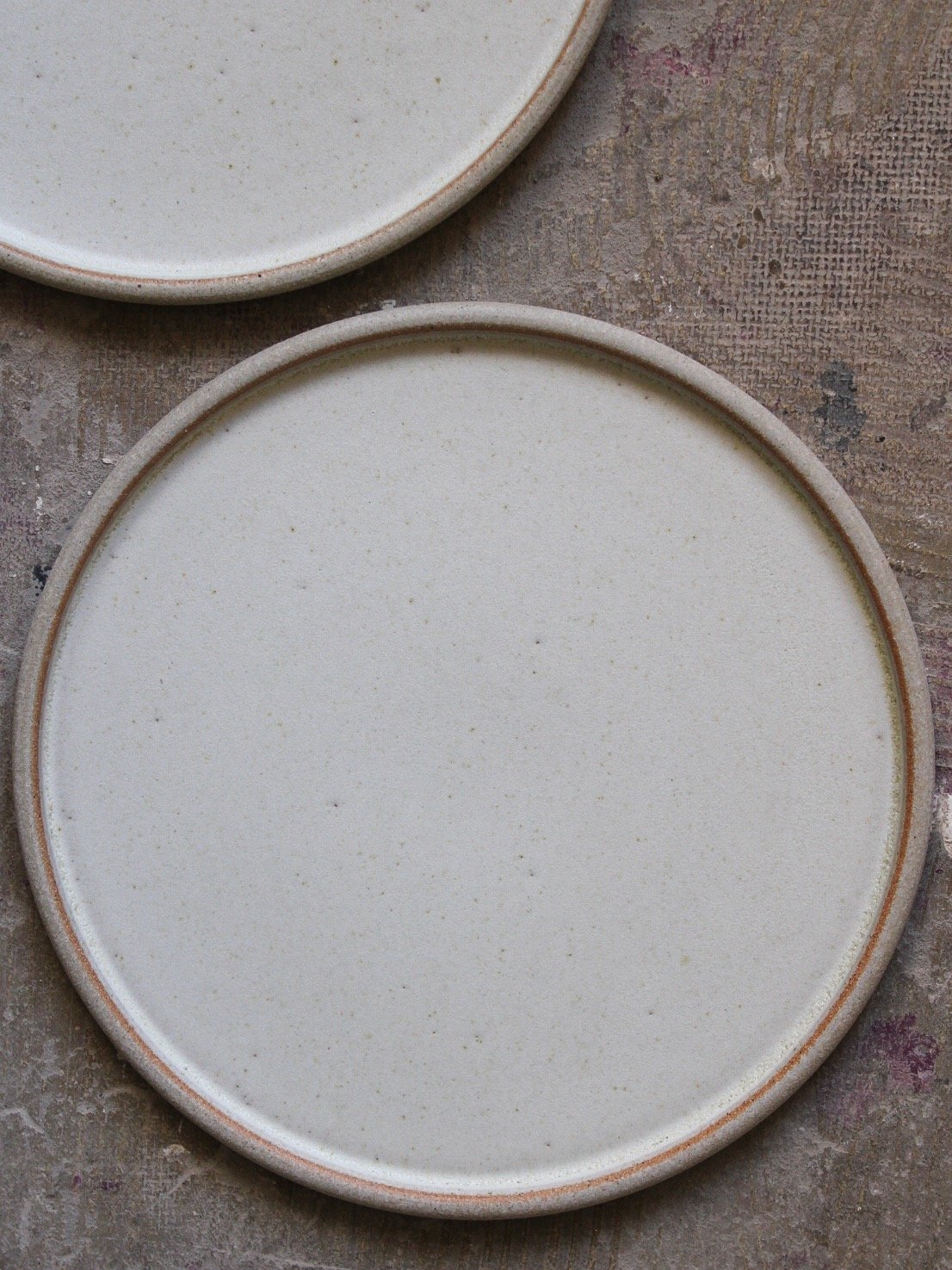 Image of Large plate in ivory