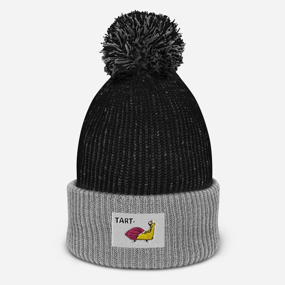 pom-pom snail beanie