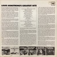 Image 2 of Louis Armstrong - Louis Armstrong’s Greatest Hits 