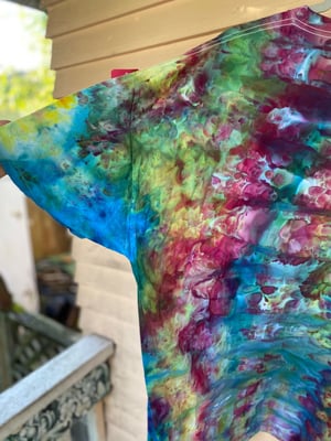 Image of 3XL Godzilla Be Gay Do Crime Tie Dye Shirt 1