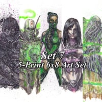 Image 1 of 5-Print Set Mortal Kombat 6x8 Signed Art Print Set 7