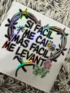 Facil Me Levanto Holographic Car Decal