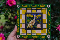 Image 1 of Framed Artist Original | limpkin and coreopsis