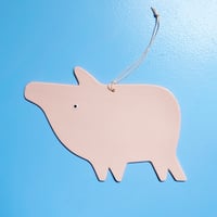 Image 1 of Marcipangris - ophæng / stor gris